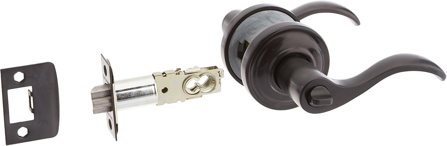 Baldwin Estate 5255.102.LENT Left Handed Entry Wave Lever in Oil Rubbed Bronze