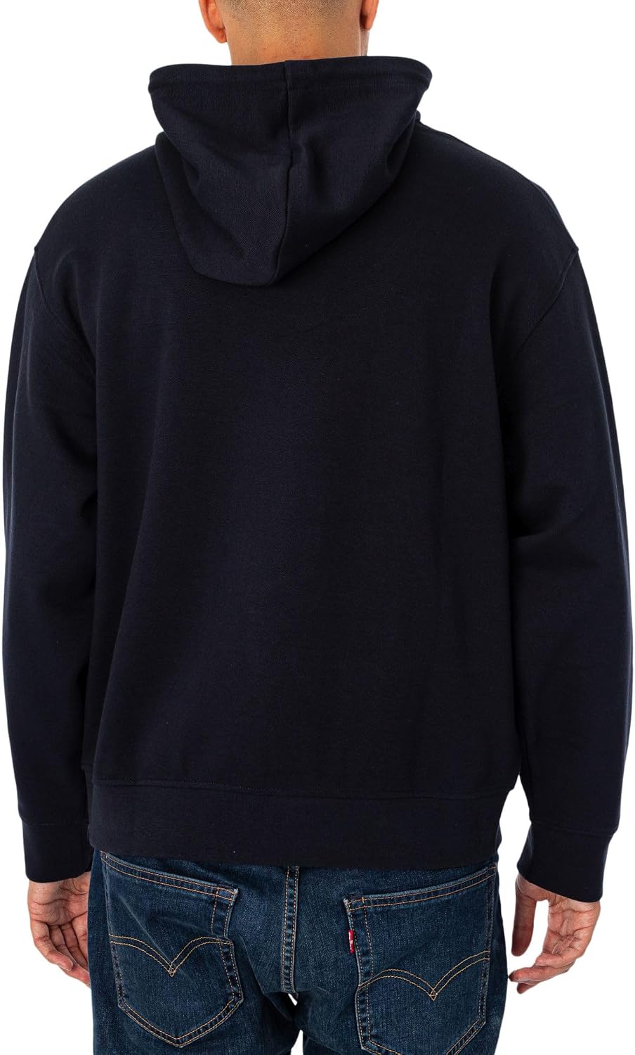 Armani Exchange Men's Limited Edition a Line Logo Stretch Cotton Poly Hooded Drawstring Sweatshirt