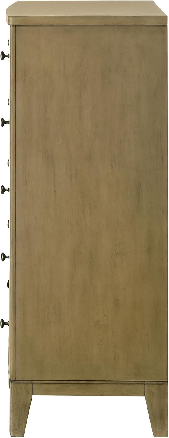 Coaster Home Furnishings - Granada - Wood - 5-Drawer Chest with Antique Nickel Hardware, Felt-Lined Top and Square Tapered Legs - Modern Classic - Bedroom - Natural Pine - 224925