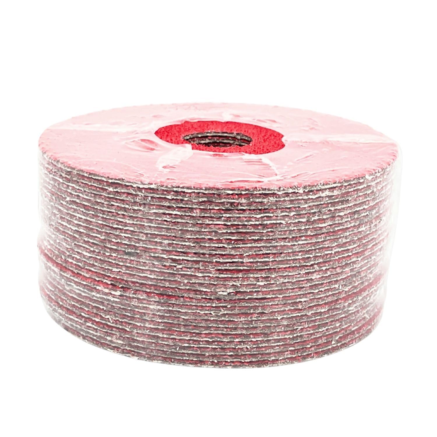 VSM 149549 Resin Fiber Disc, Red, Coarse Grade, Fiber Backing, Ceramic Plus, 24 Grit, 5' X 7/8' Arbor Hole, Pack of 50