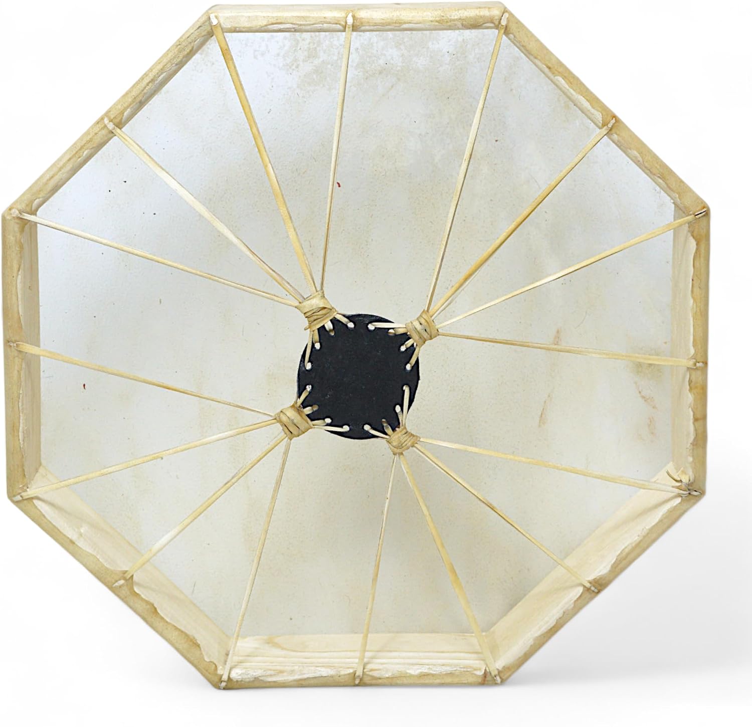 GMP Traditional Frame Drum/Bodhran with Handle | Natural Goatskin Head, Comes with Wood and Leather Mallet (18' Octagon)