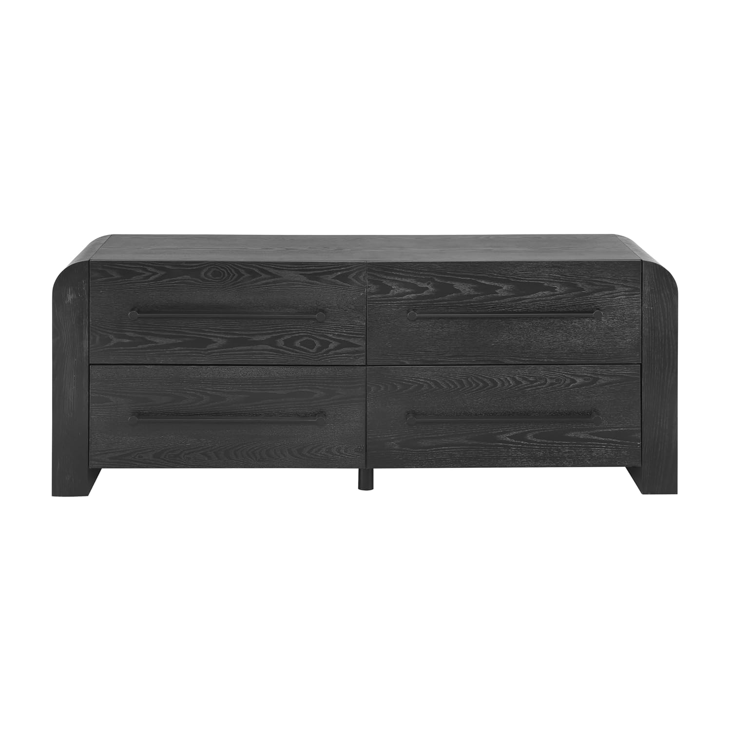 Christopher Knight Home Rulor Modern Sideboard Buffet Cabinet, Wooden Storage Cabinet Organizer, Living Room TV Stand Entertainment Center, Narrow Console Table, Black