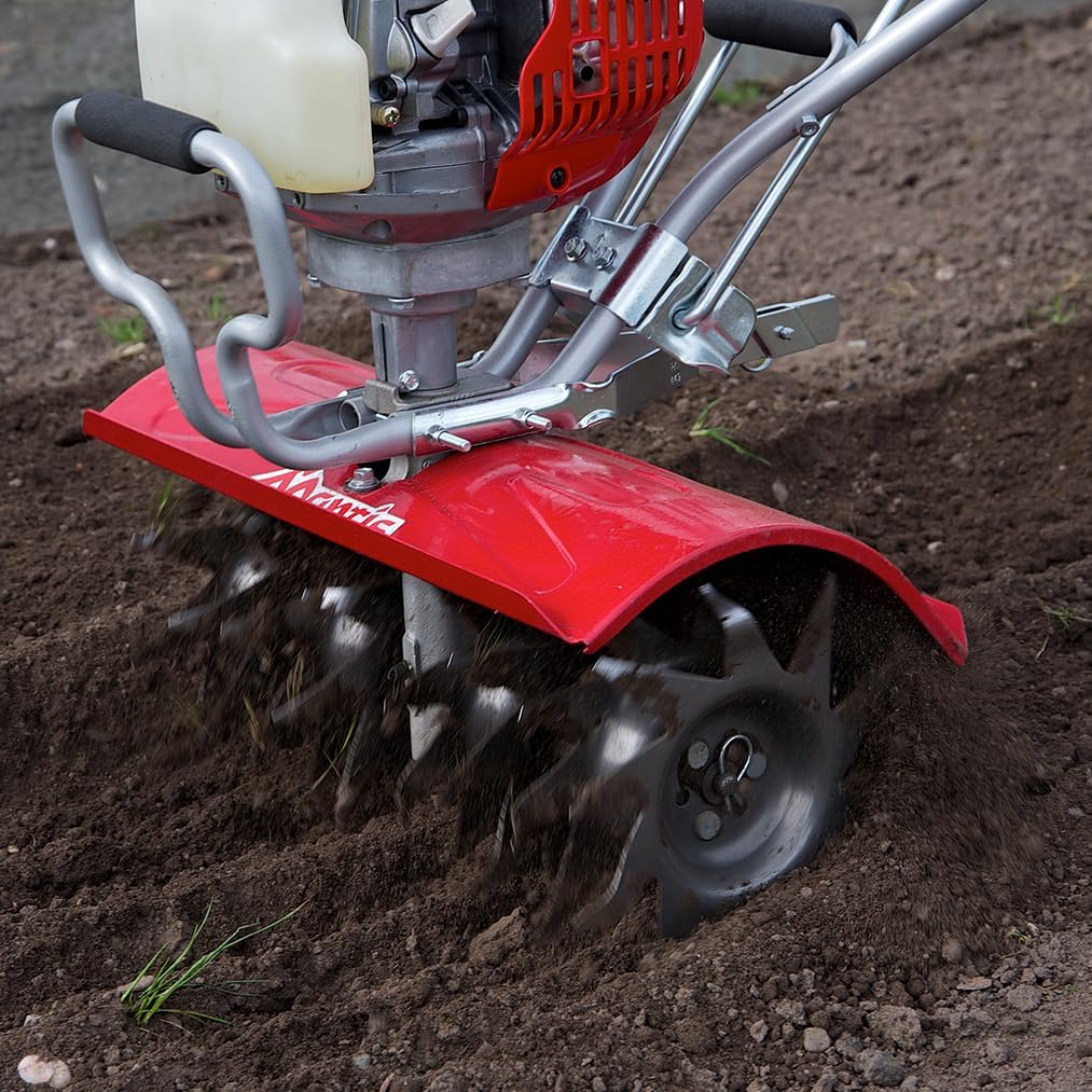 Mantis 7566-12-02 Deluxe XP 4-Cycle Tiller with Kickstand, 16-Inch