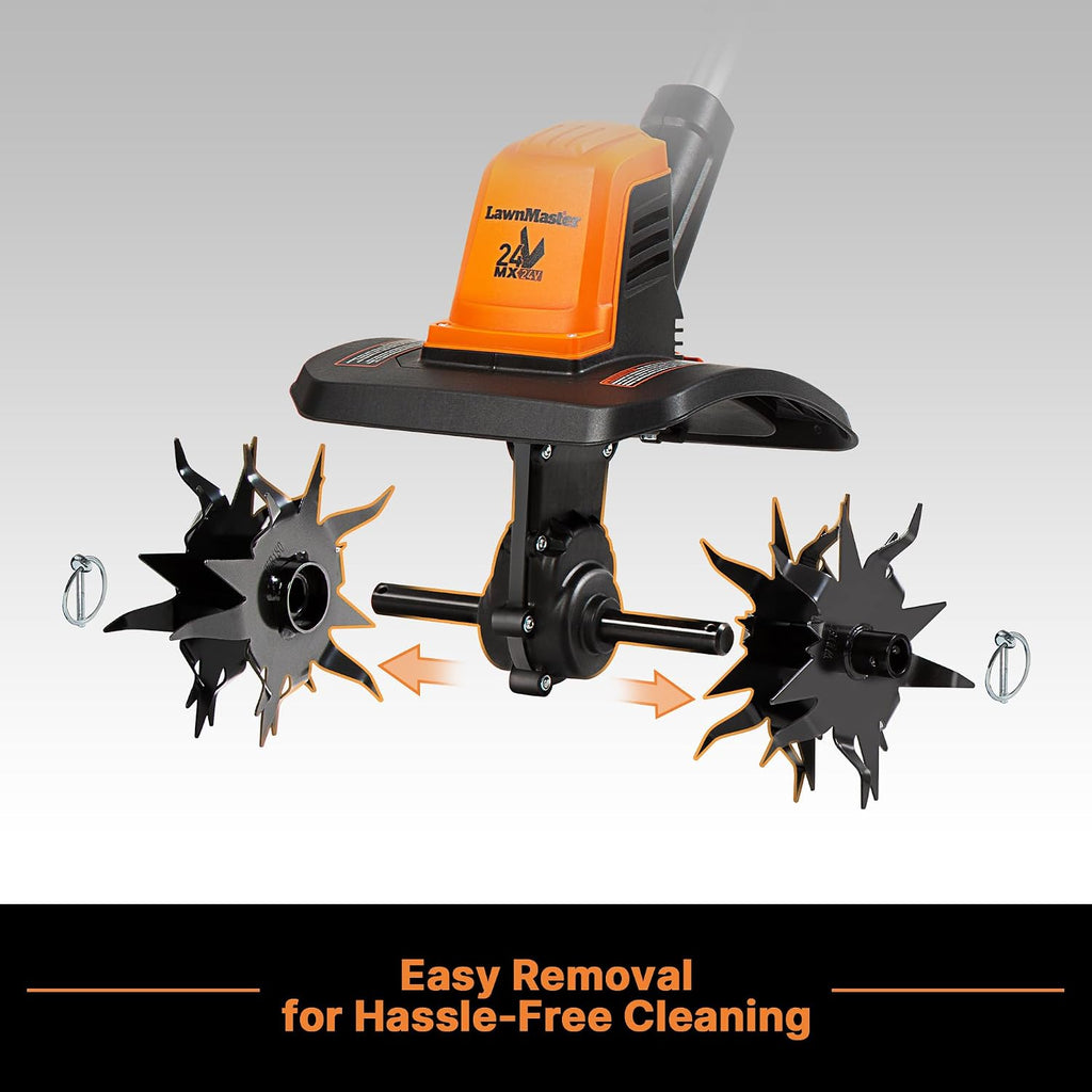 LawnMaster 24V MAX 9' Cordless Tiller – CLTE2409