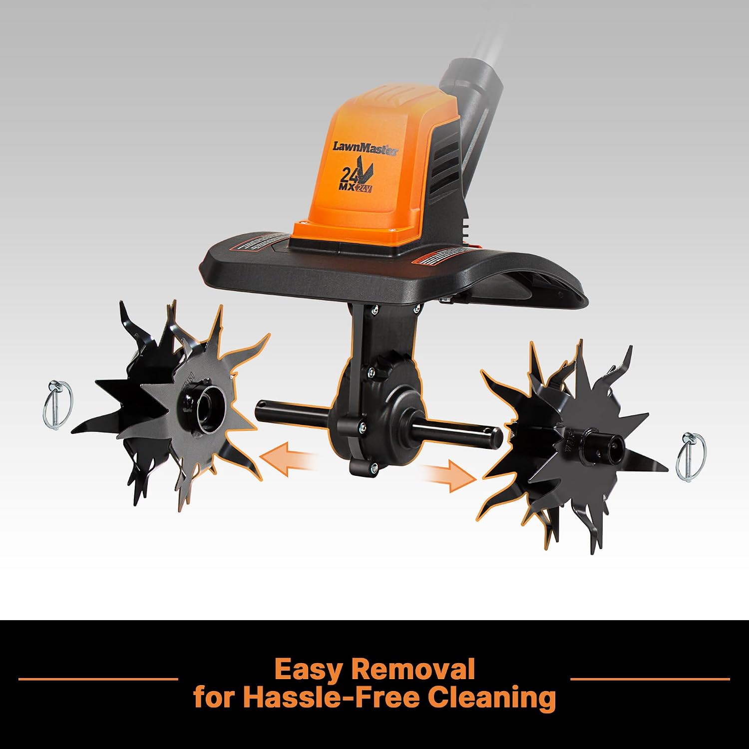 LawnMaster 24V MAX 9' Cordless Tiller – CLTE2409
