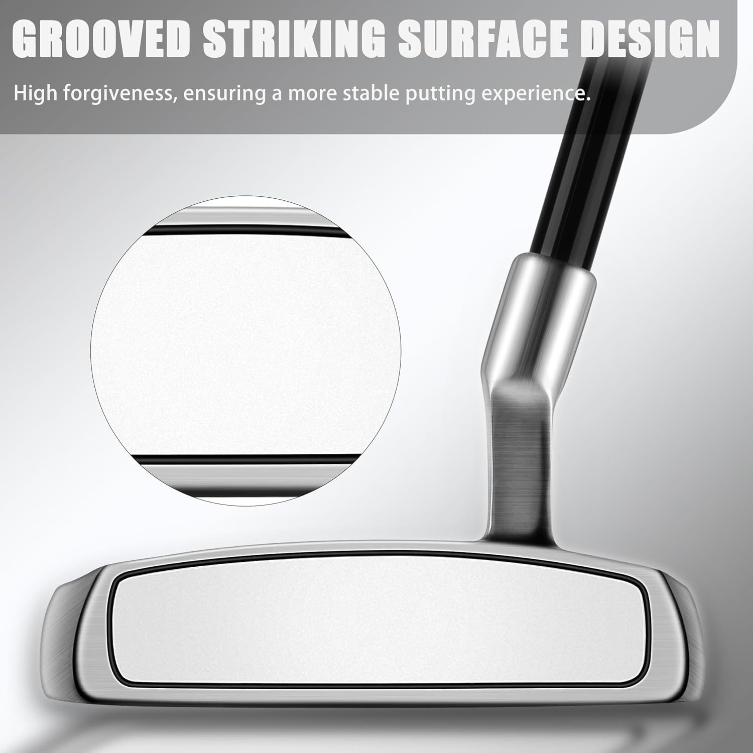 PGM Golf Putter for Men and Women - High MOI Mallet with Easy Alignment - Lightweight Graphite Shaft - Low Center of Gravity for Straighter Putts