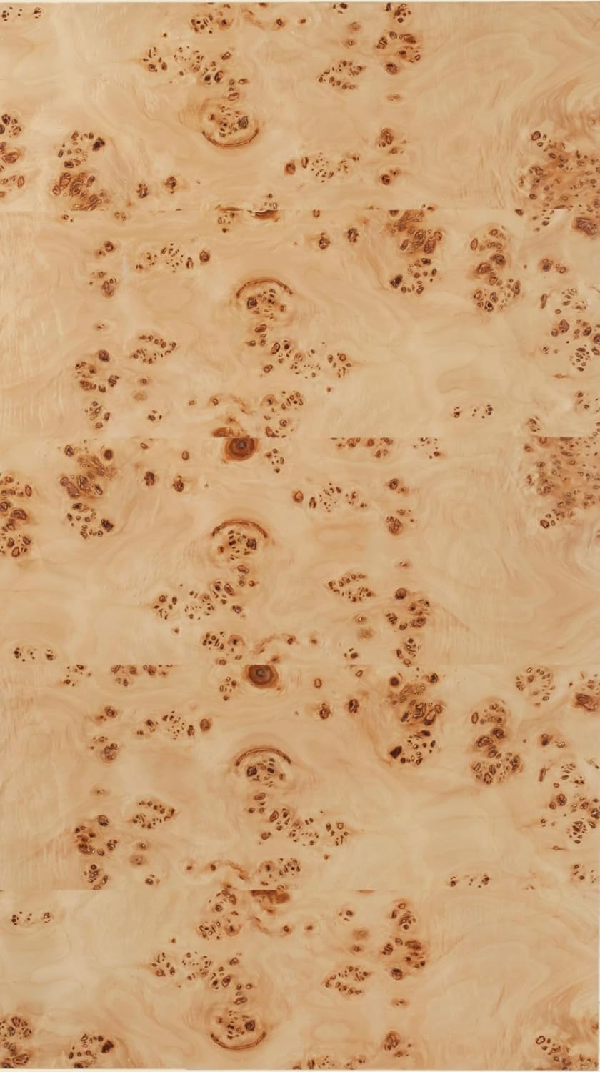 Meridian Furniture 99015Burl-CT Otto Collection Mid-Century Modern Coffee Table with Ash Burl Wood Veneer, Natural Burl Finish, 52' W x 29' D x 14' H, Natural