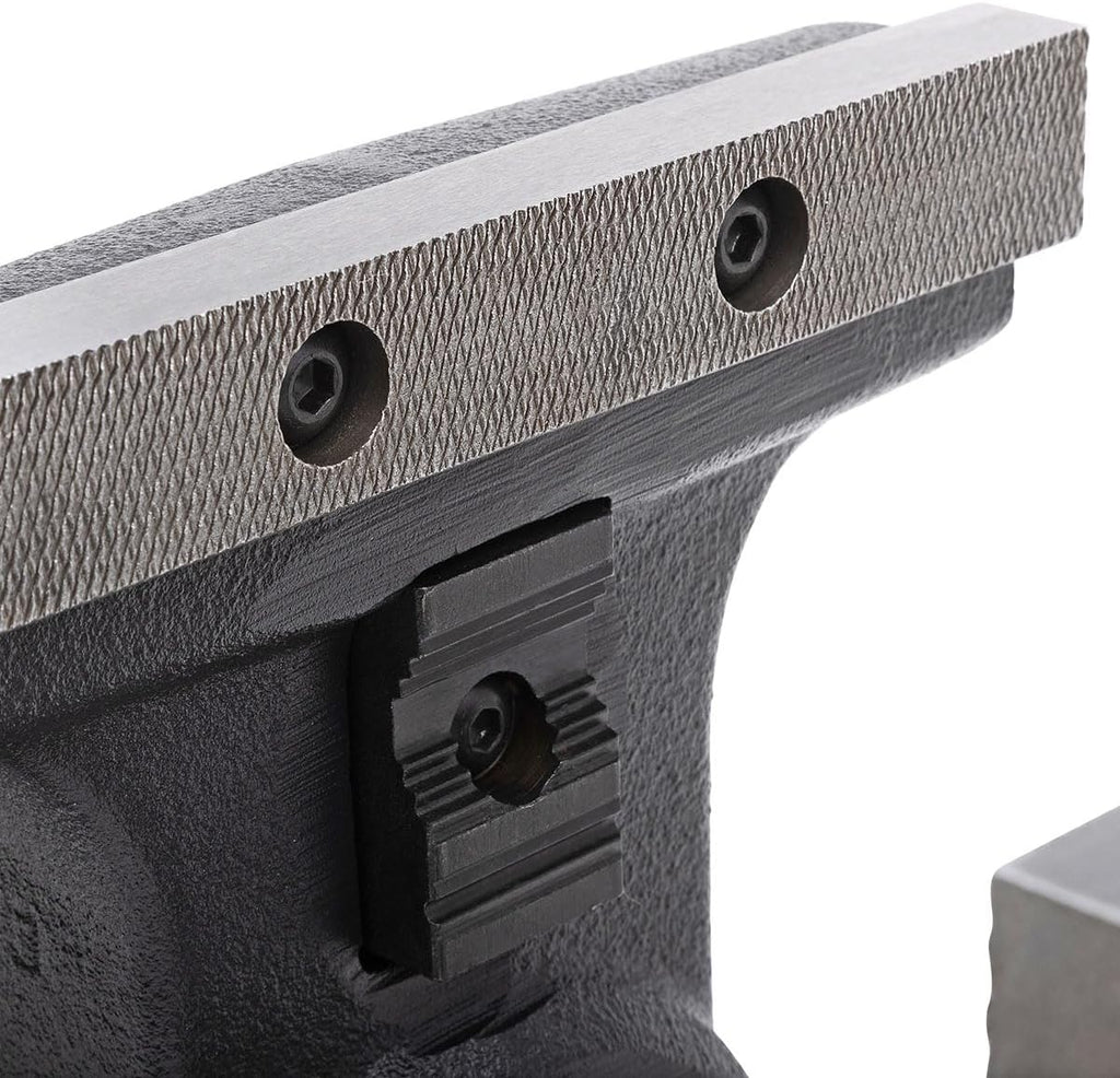 Yost HD650-C Heavy Duty 6-1/2 Inch Mechanics Work Bench Vise | Heavy Duty Woodworking & Metal Work Table with Secure Grip Swivel Base | 60,000 PSI Casting Iron Material with Extra-large Anvil Surface