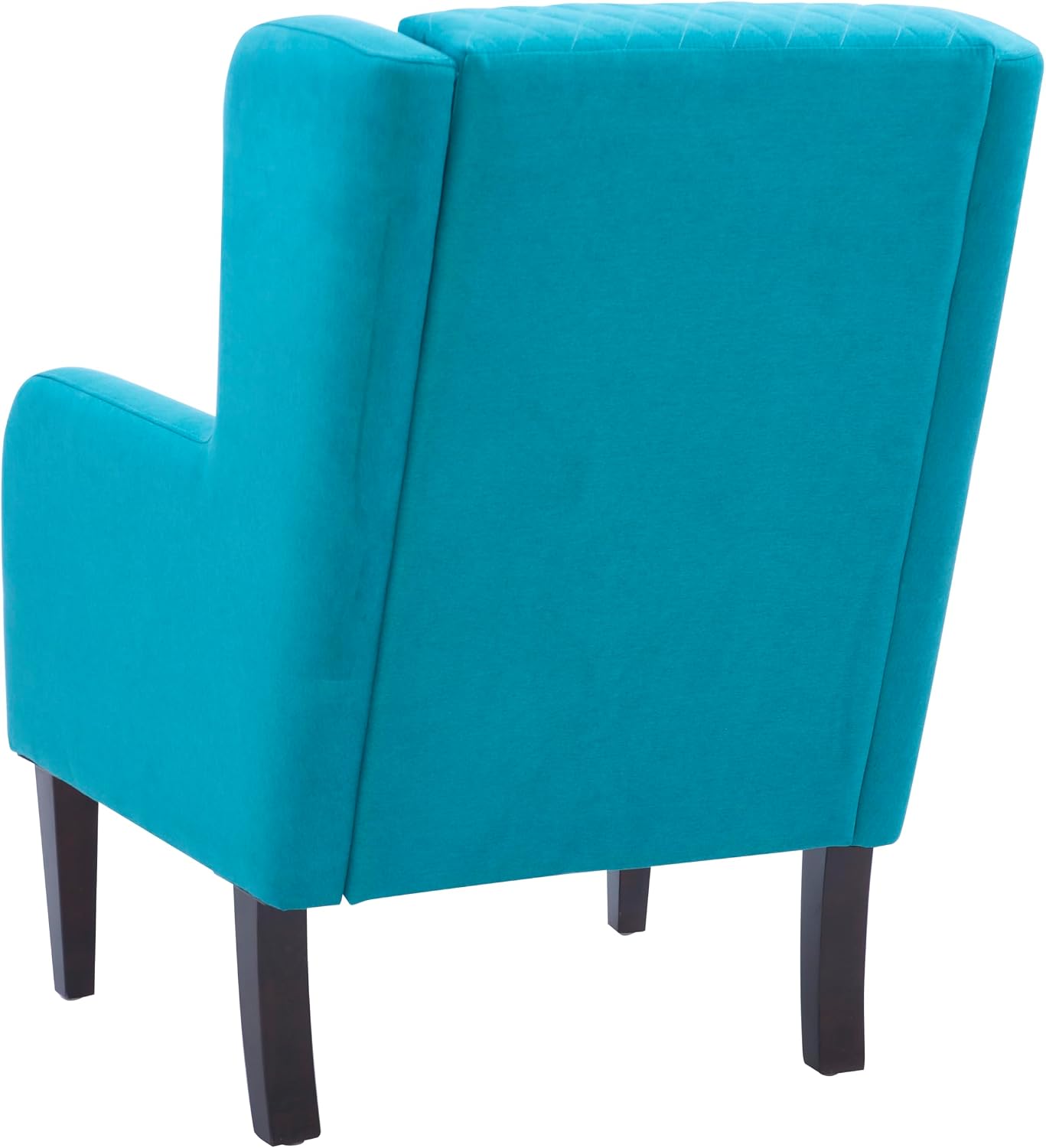 Powell Glenn Teal Wingbacked Accent Chair with Quilted Seat