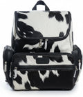 Leather Cowhide Backpack | Traveling Backpack Leather is for both Men and Women Special designed for, sports, Gym, black and white