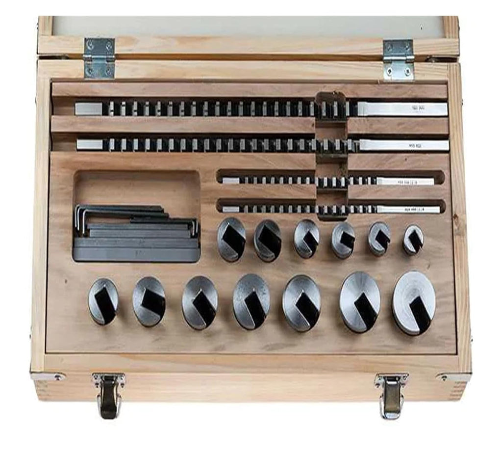 HSS Keyway Broach Set Metric High Speed Steel with Guide Bushing for CNC Cutting Machine Tool Heat Resistance