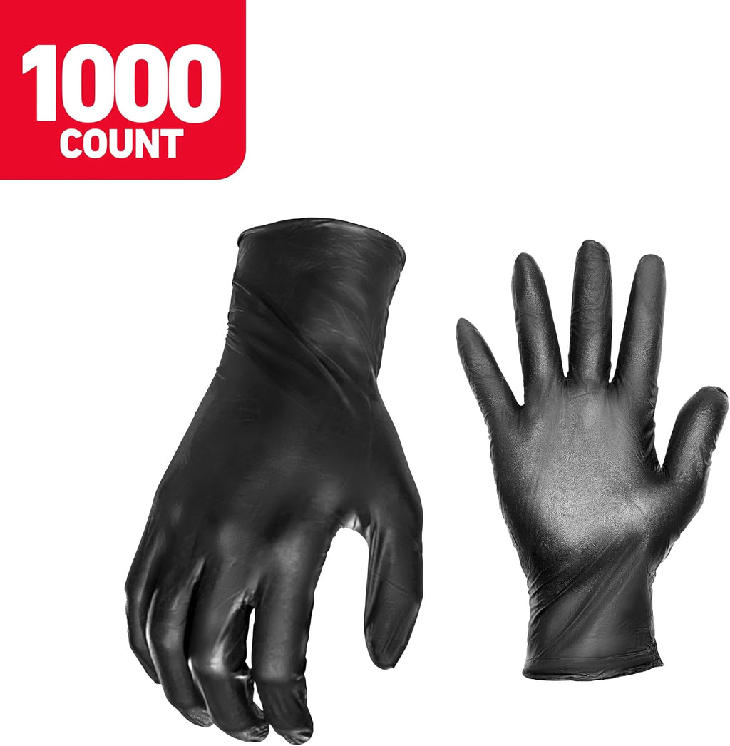 Grease Monkey Work Gloves, Men's Nitrile All Purpose Gloves with Grip for Construction, Safety, Mechanics, Touchscreen