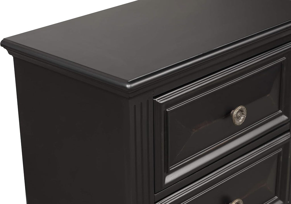 Roundhill Furniture Renova Vintage Black 7-Drawer Dresser