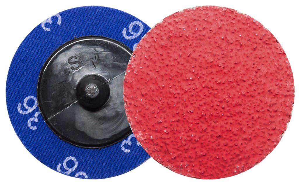 Benchmark Abrasives 2 Inch Sanding Discs Quick Change Ceramic - Drill & Die Grinder Sanding Disc for Deburring, Polishing, Rust Remover for Metal, Paint Stripper (1000 Pack) - 80 Grit