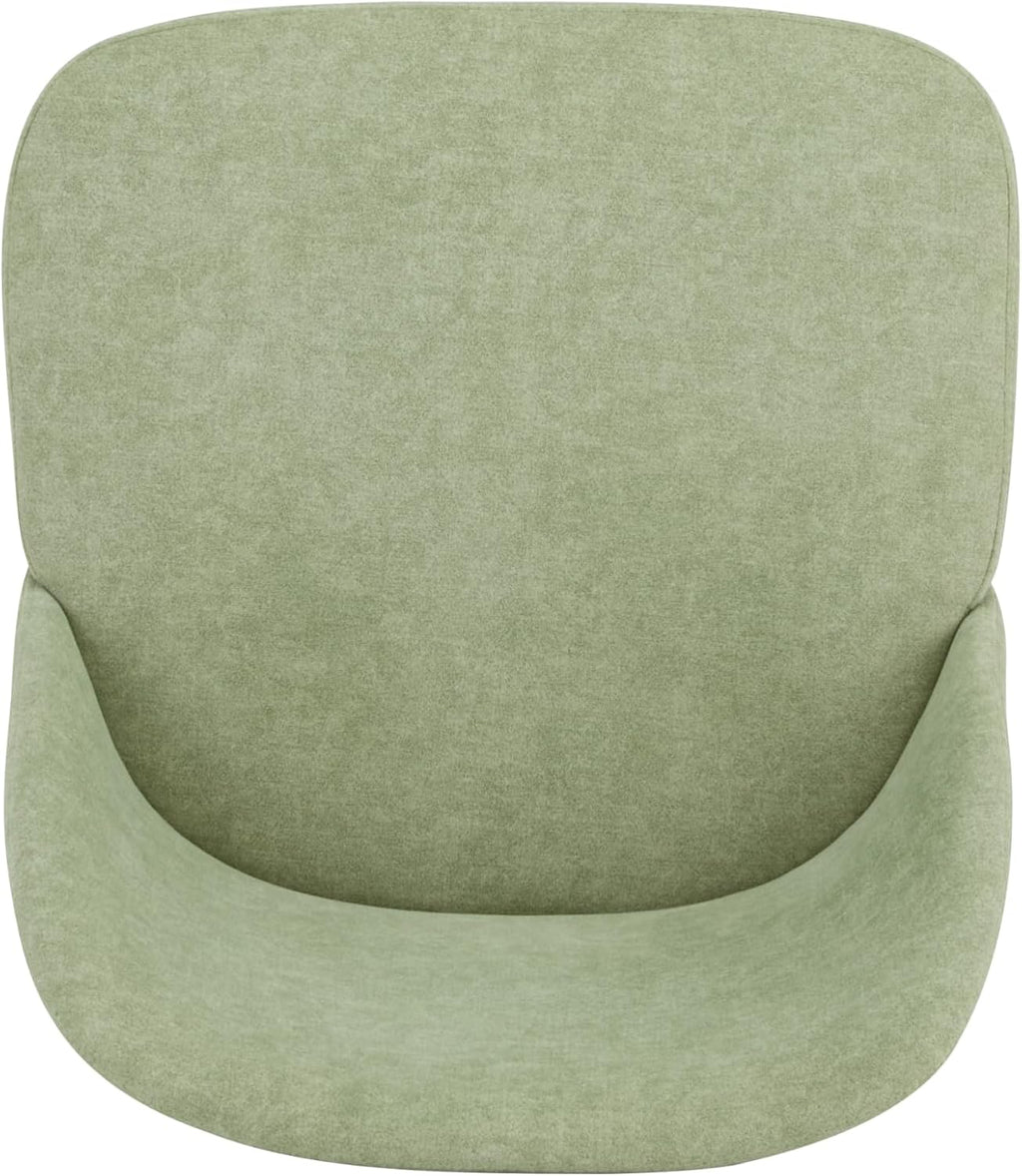 Christopher Knight Home Set of 2 Ringo Fabric Upholstered Dining Chairs, Rubberwood Frame, Curved Backrest, Foam-Filled Cushion, Armless Accent Chair/Side Chair for Dining Room/Kitchen, Mint+Black