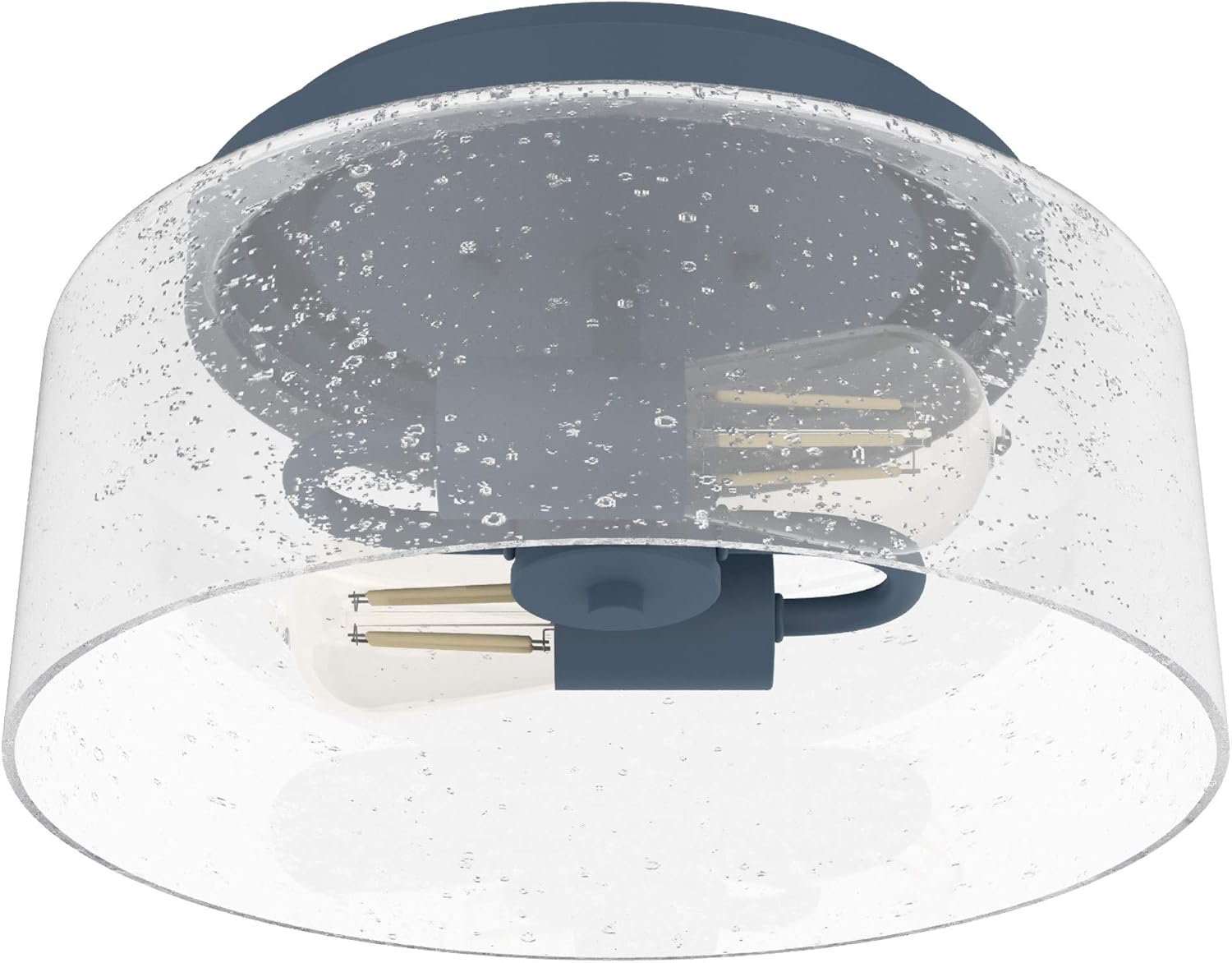 Hunter Fan Company 19163 Hartland Flush Mount Light, Indigo Blue