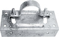 2-3/8' Wood Fence to Round Steel Post Panel Attachment Adapter Bracket: Adjustable clamp. Made of Galvanized Steel to Prevent Rusting.- CASE Qty 25