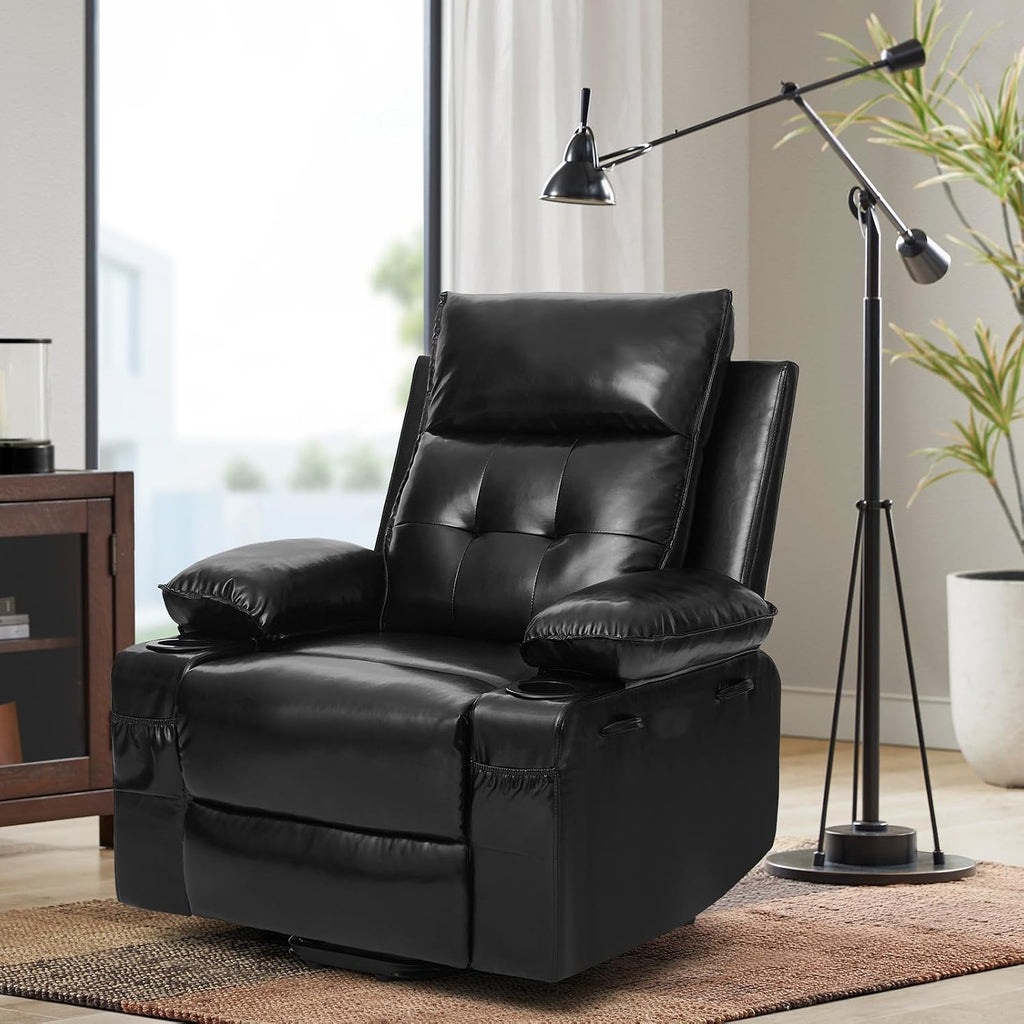 Polar Aurora Power Lift Chair for Elderly,Electric Recliner Chair with Vibrating Massage & Heating,Living Room Chair with Thickened armrest,USB Ports,2 Cup Holders