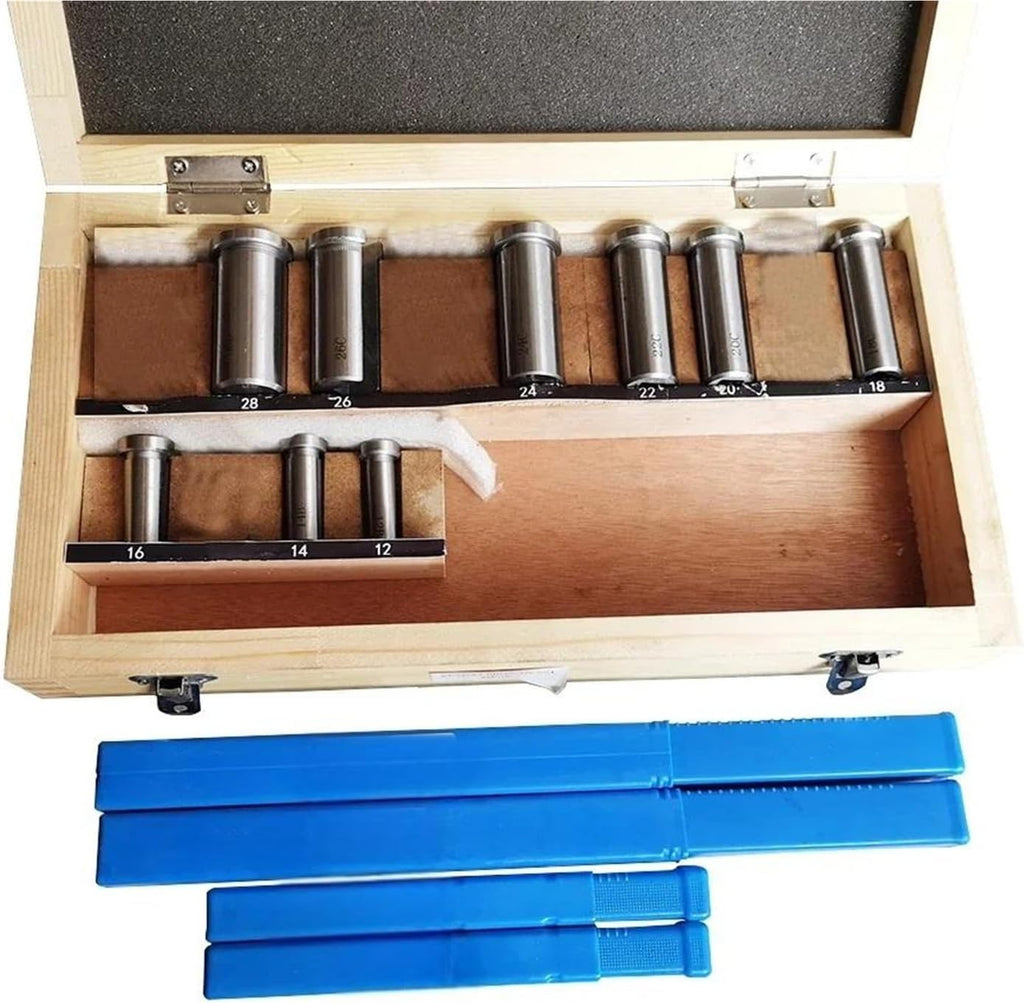 Keyway Cutting Tool Keyway Broach 18pcs HSS 4mm 5mm 6mm 8mm Broaches 12-28 Cutting Broaching Bushings Tool Kit for CNC Cutting Machine Too