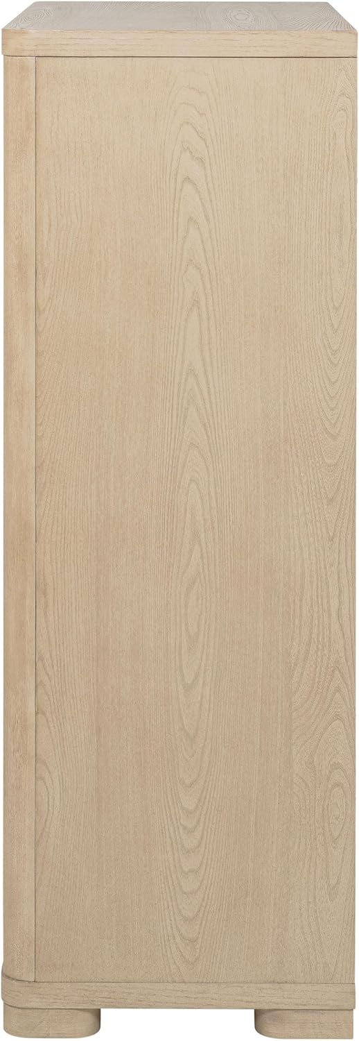 Coaster Home Furnishings - Ladera - Wood - 5-Drawer Chest of Drawers with Brushed Nickel Fingertip Pulls and French Dovetail Fronts - Contemporary - Bedroom - Light Elm - 225085