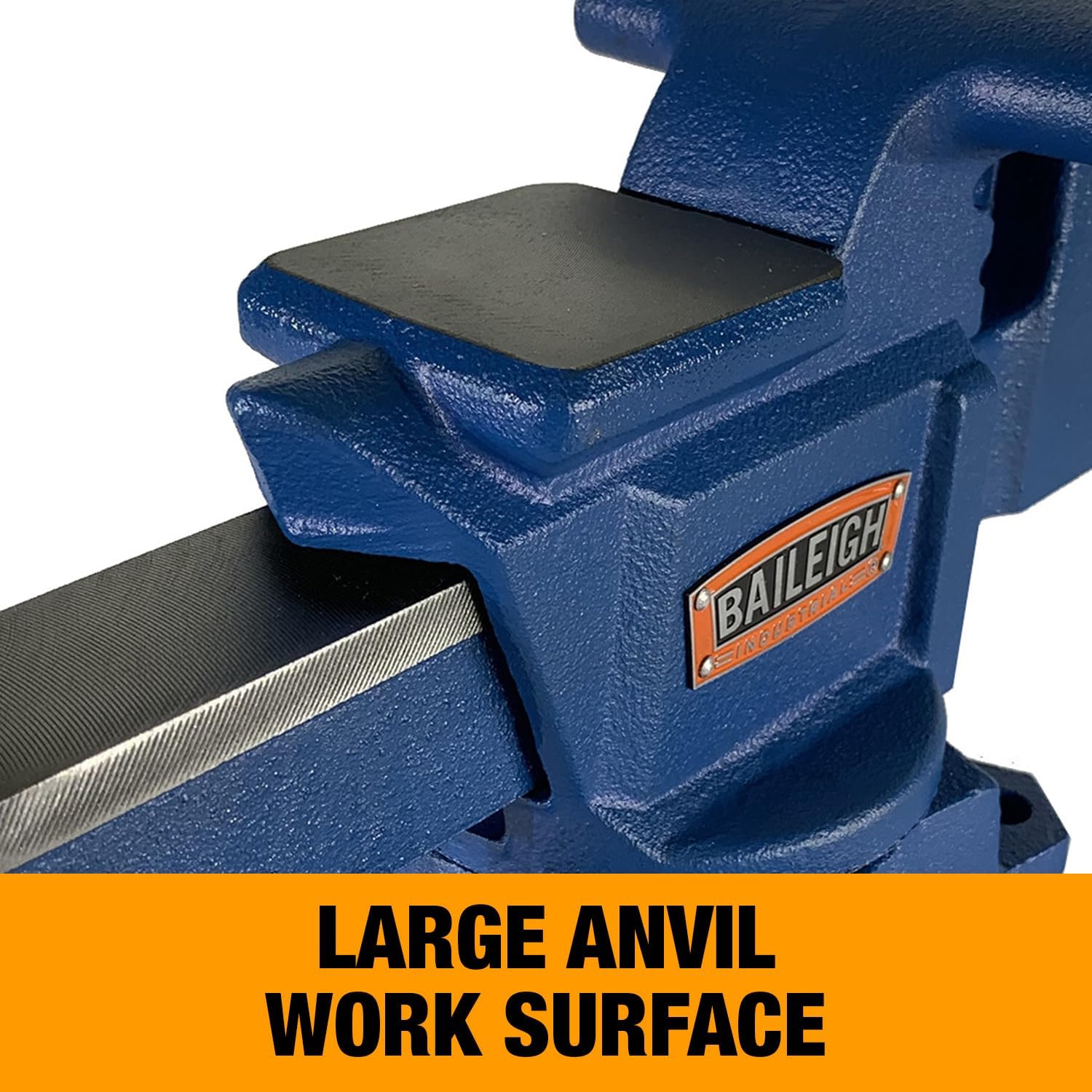 Baileigh Industrial Bench Vise, 6-1/2' Jaw Width, 7' Max Opening (BV-6I)