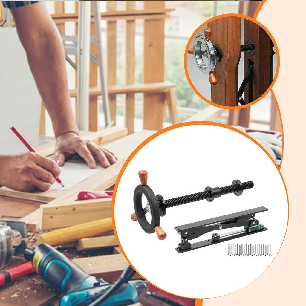 Generic Bench Screw Leg Vise Heavy Duty Easy to Install Premium with Handwheel, Black
