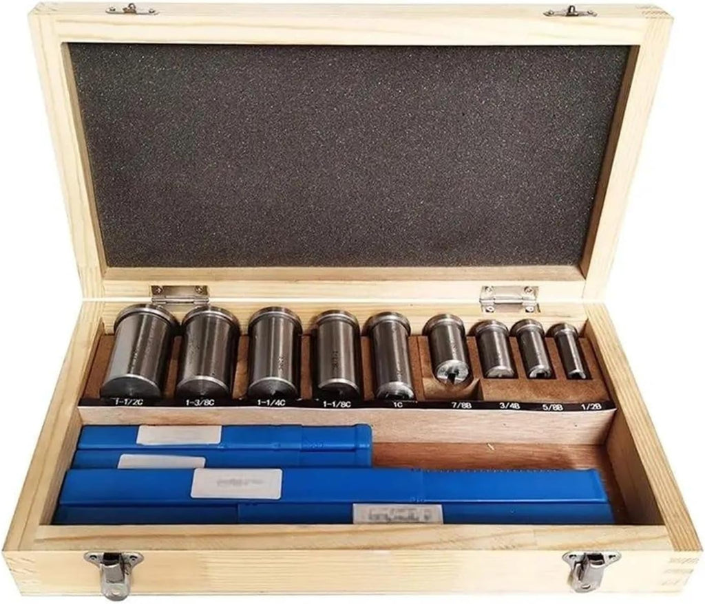 18pcs CNC Keyway Broaches Set Bushing Shim 1/2-1-1/2 Broaching Tool High Speed Steel Cutting Industrial Tools