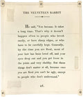 Sugarboo 'The Velveteen Rabbit' Handmade Canvas Wall Hanging Tapestry With Quote - 46 x 57 Inches - for Bedroom, Kitchen, and Living Space Décor