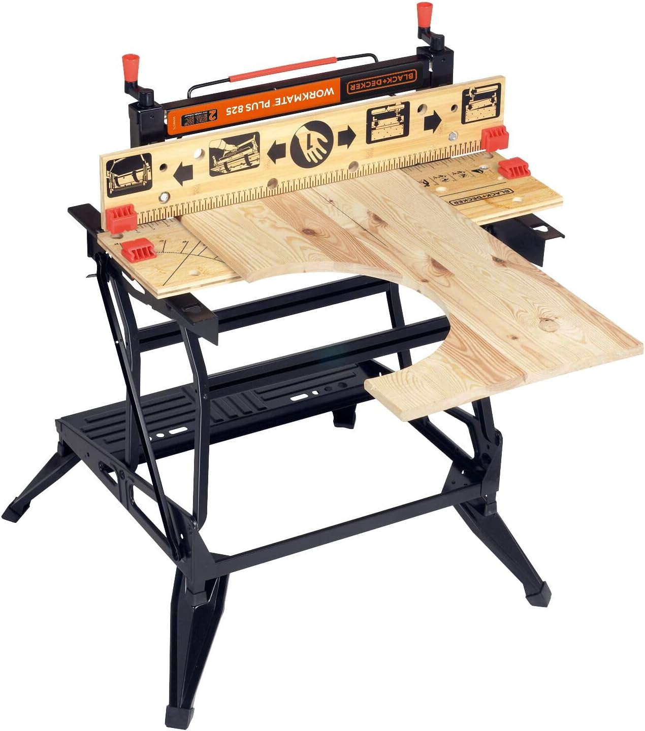 BLACK+DECKER Workmate 825 Deluxe Dual-Height Workbench, WM825-XJ