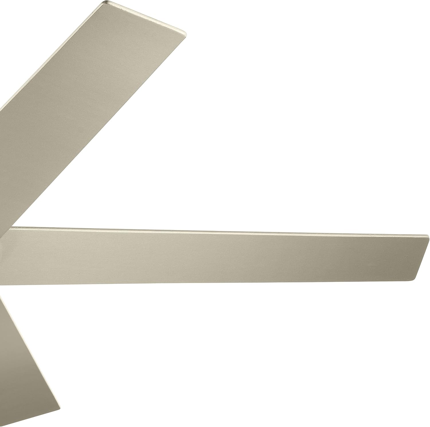 Kichler Brahm 56 in LED Ceiling Fan with Light, 5 Blade Modern Indoor Fan with Etched Cased Opal Glass in Brushed Stainless Steel, Reversible Silver and Walnut Blades, 300044BSS