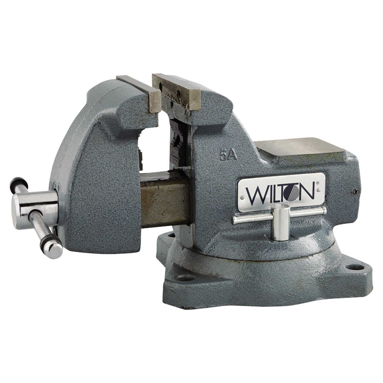 Wilton 21400 Machinists Vises, 5' Jaw, 3 3/4' Throat, Swivel Base