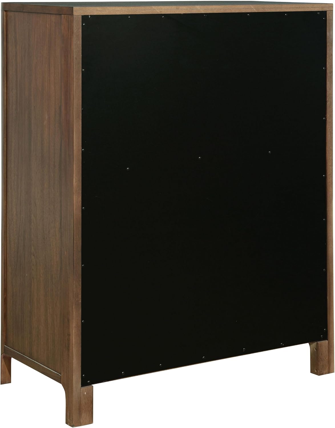 Coaster Home Furnishings - Maderia - Wood - 5-Drawer Chest of Drawers with Curved Fingertip Pulls, Rounded Corners and Tapered Front Legs - Mid-Century Modern - Bedroom - Walnut - 223325