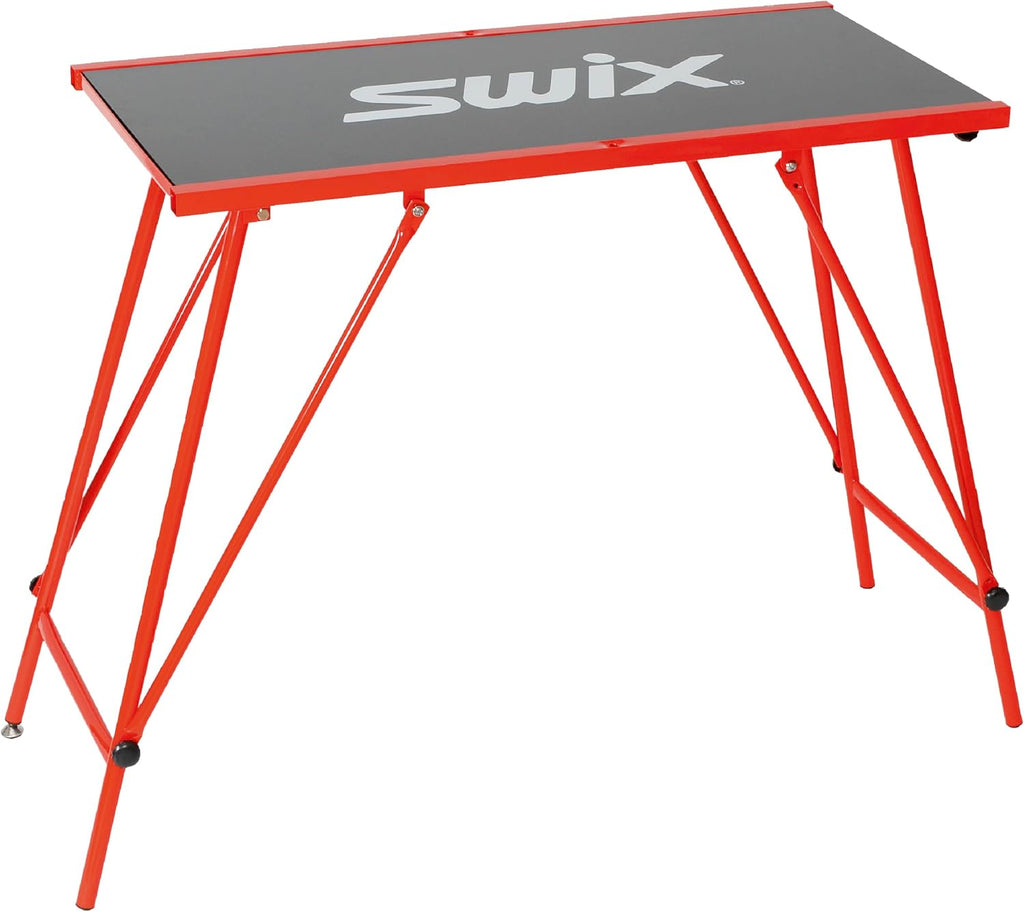 Swix T149-50 Ski Vise with 50mm Wide Jaws | Durable Adjustable Clamps for Waxing and Tuning Alpine & T754 Economy Waxing Table 96cm x 45cm | Durable Compact Wax Table for Skis & Snowboard