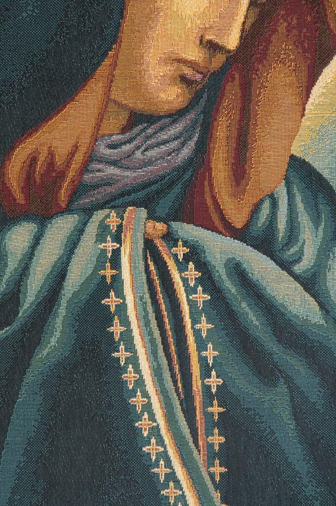 Charlotte Home Furnishings Inc. Mater Dolorosa Italian Tapestry Wall Hanging 27 X 17 Inch Viscose Cotton And Polyester Blend Wall Art Perfect For Home Decor And Wall Decor By Raphael