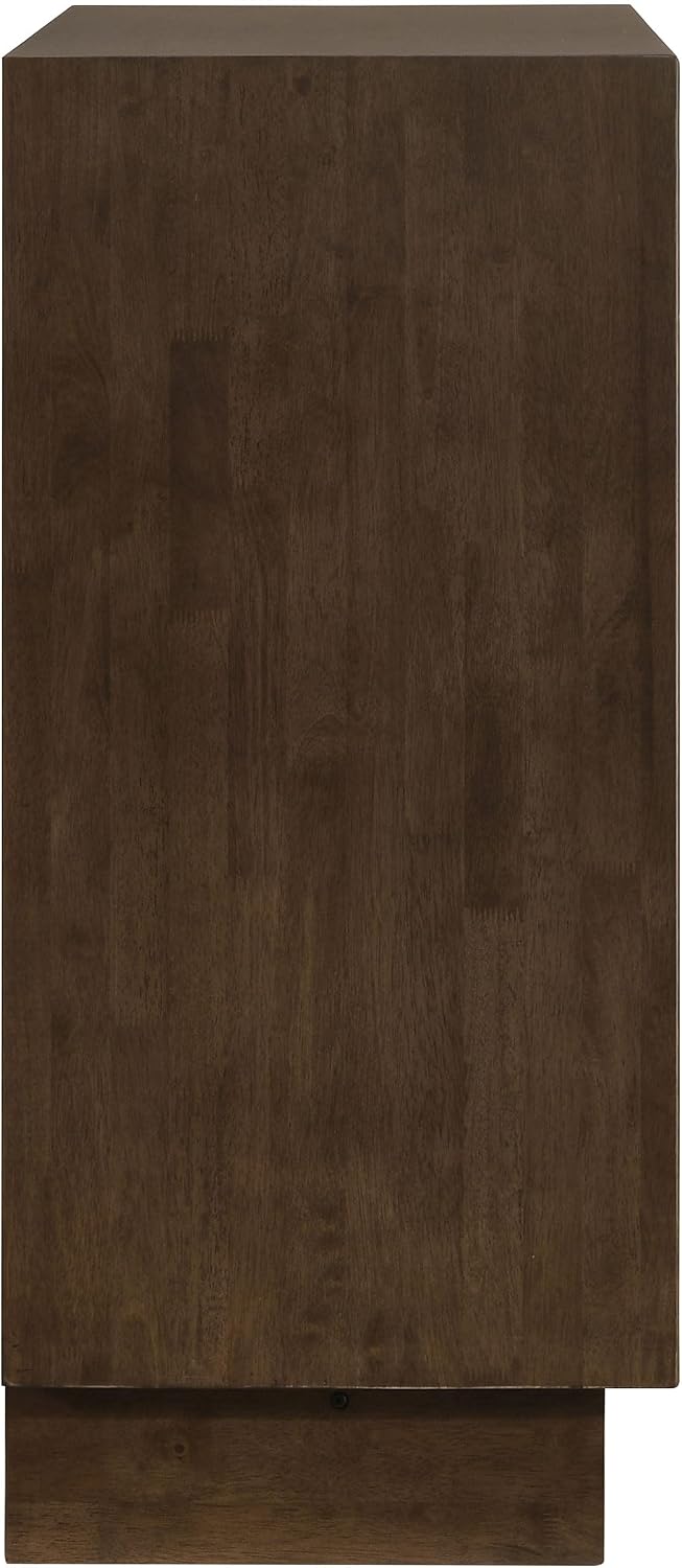 Coaster Home Furnishings - Glenwood - Wood - 4-Drawer Chest of Drawers with Mitered Trim, Felt-Lined Top and Fingertip Pulls - Transitional - Bedroom - Warm Brown - 225015