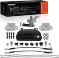 A-Premium Tailgate Rebuild Kit Compatible with Ford F-150 1997-2003, F-250 Super duty F-350 Super duty 1999-2007, Rear Tailgate Parts Metal Handle Bezel Latch Rod Cable Hinge Bolts (Pack of 34)