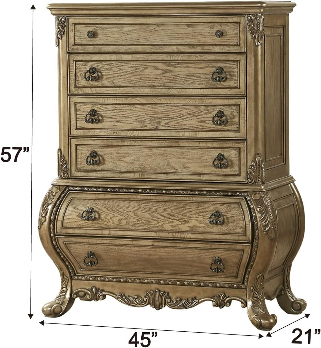 ACME Furniture Ragenardus Chest, Vintage Oak