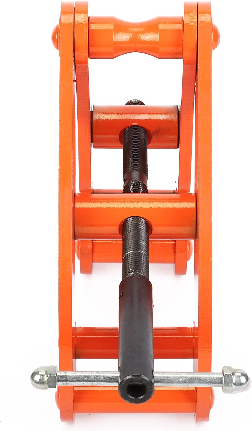 MYOYAY Beam Clamp 11000lbs/5ton Capacity Vertical H Beam Clamp Lifting 3.1-12.6 Inch Opening Range for Rigging Heavy Duty Steel Beam Clamp Tool, Orange
