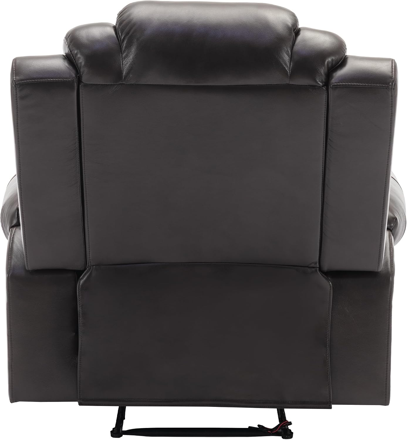 ERYE Manual Recliner Chair with LED Light Strip for Living Room, Bedroom, Manual Reclining Home Theater Seating Armchair, Faux Leather Tufted