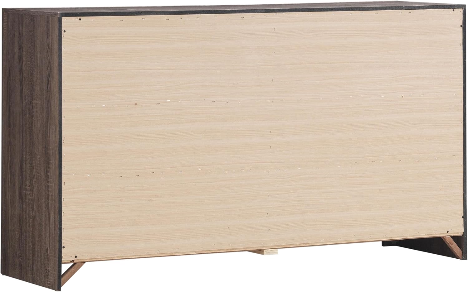 Coaster Home Furnishings Brantford Farmhouse 59-inch 6-Drawer Bedroom Dresser Clothing Storage Cabinet Wide Chest of Drawers Organizer Unit Barrel Oak 207043