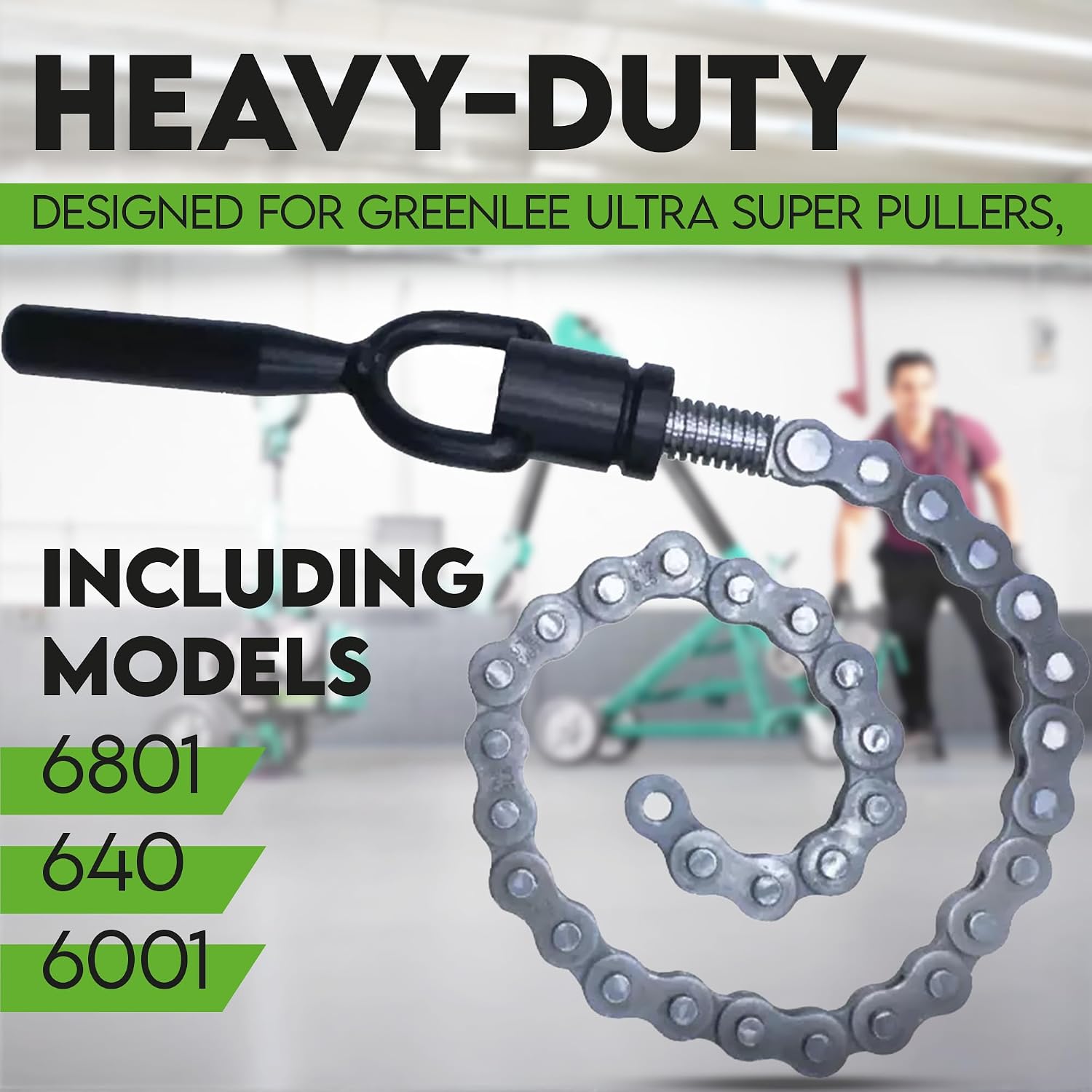 27831 – 24' Clamp Chain for Greenlee Ultra Super 6801, 640, 6001 | Industrial-Grade Conduit Holding Chain
