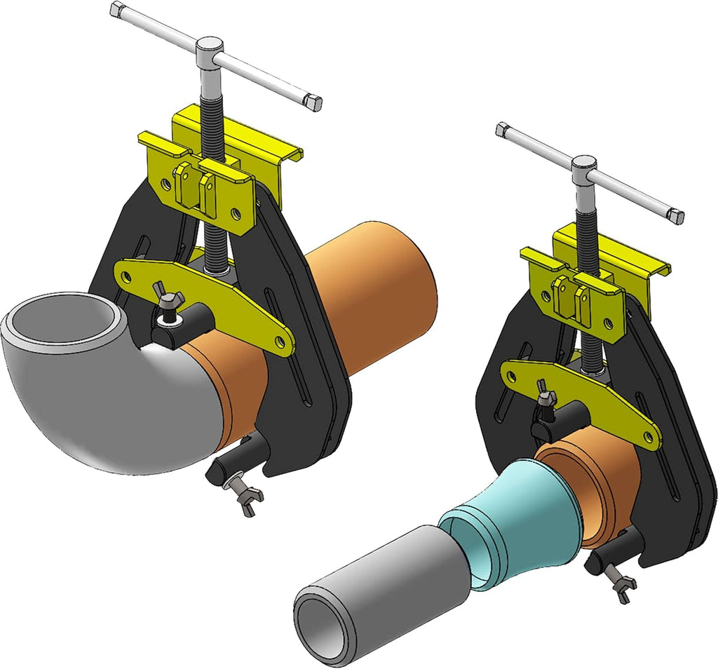 Strong Hand Tools, Pipe Alignment Clamp, Pipe Diameter Capacity: 4.5' - 12', Fit-Up Clamp, Quick Acting Screws, Stainless Steel Contact Adjustment Screws, CPA120