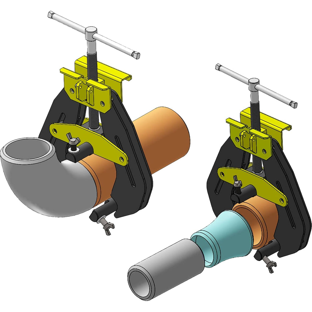 Strong Hand Tools, Pipe Alignment Clamp, Pipe Diameter Capacity: 2' - 6', Fit-Up Clamp, Quick Acting Screws, Stainless Steel Contact Adjustment Screws, CPA60