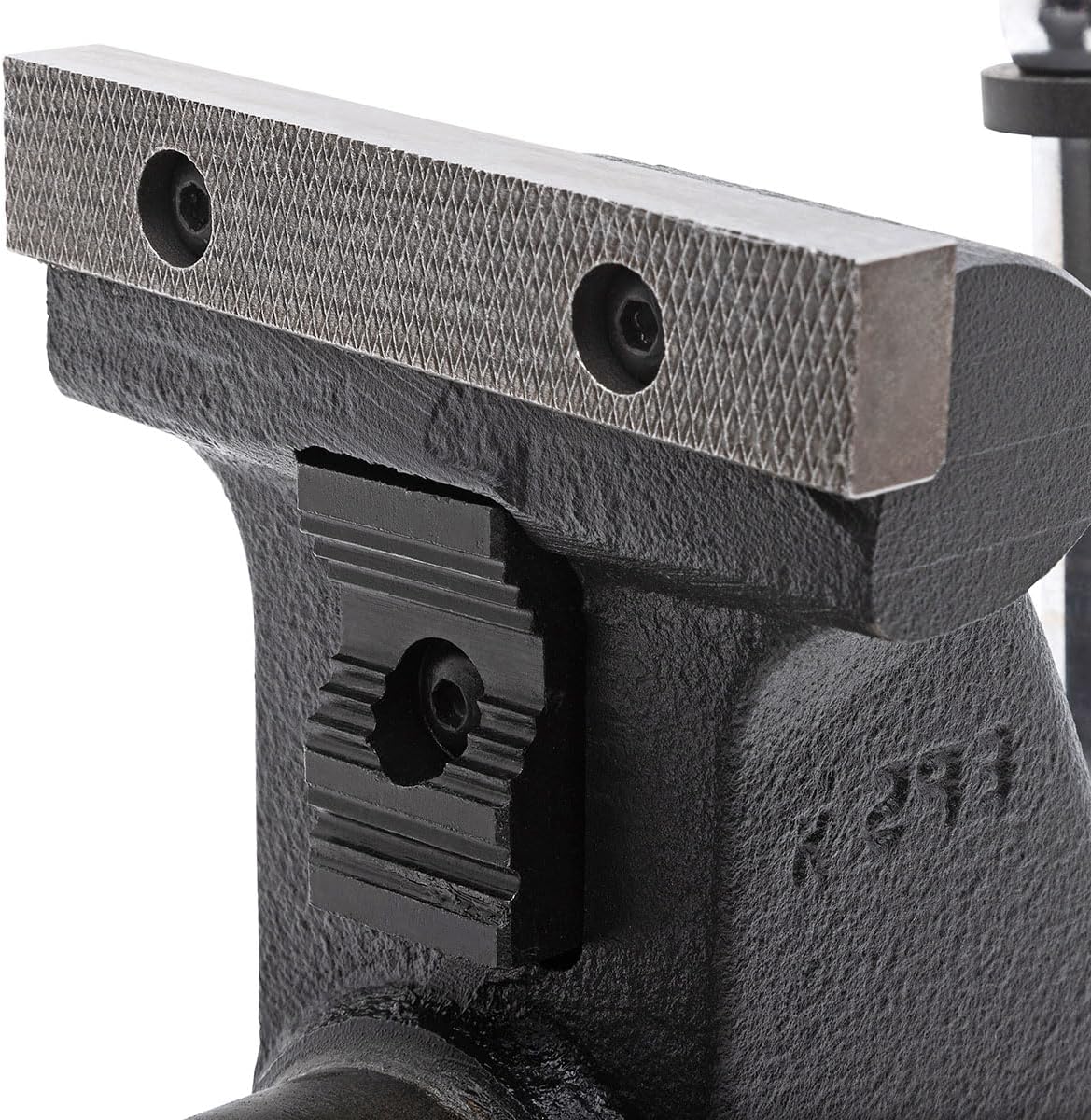Yost HD450-C Heavy Duty 4-1/2 Inch Mechanics Work Bench Vise | Heavy Duty Woodworking & Metal Work Table with Secure Grip Swivel Base | 60,000 PSI Casting Iron Material with Extra-large Anvil Surface