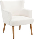 SAFAVIEH Home Collection Delfino White/Natural Accent Chair