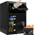 KAER 2.6 CuFt Drop Safe for Business, Cash Safe with Drop Slot, 53.8 lbs Heavy Duty Money Safe Box with Deposit Slot, Anti-Theft Safety Boxes for Home Floor Safe, Quick Access Digital Keypad Keys