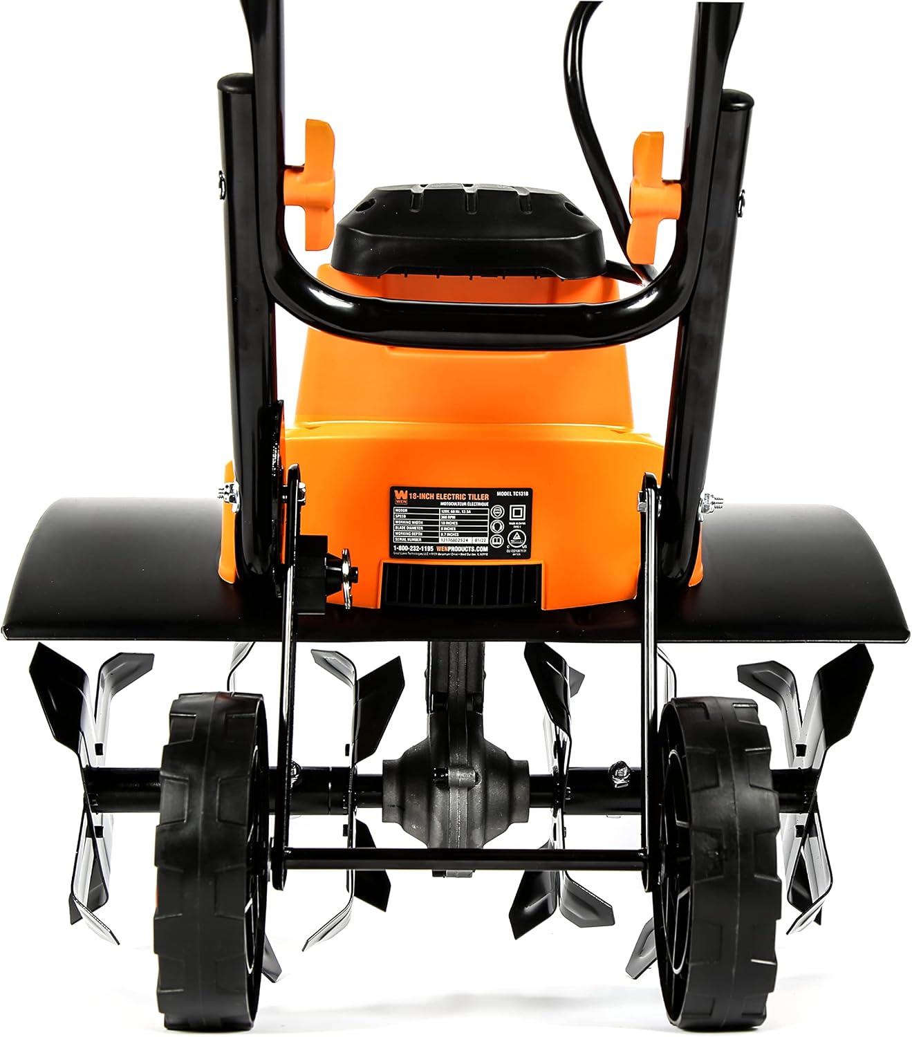 WEN TC1318 13.5-Amp 18-Inch Electric Tiller and Cultivator, Black