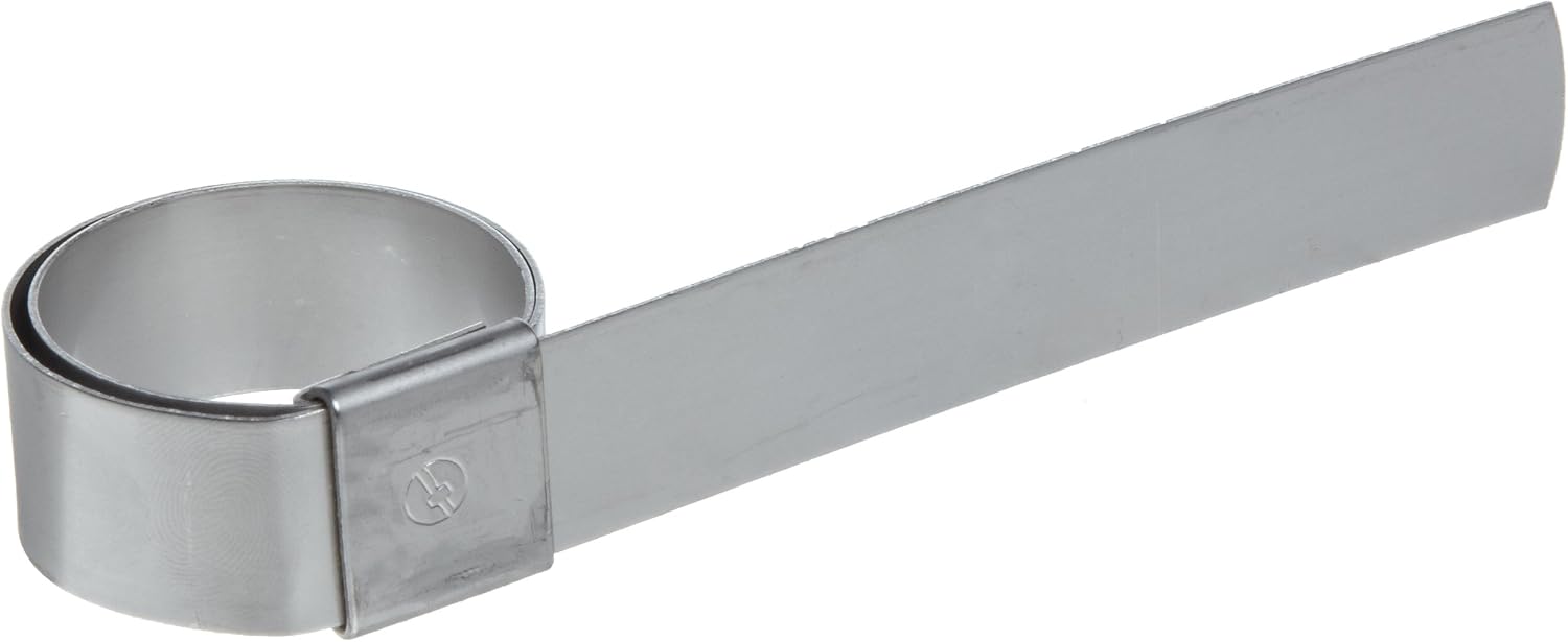 BAND-IT CP5S99 5/8' Wide x 0.025' Thick 1-1/4' Diameter, 201 Stainless Steel Center Punch Clamp (100 Per Box)