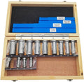 Push Type Keyway broaches 22pcs Keyway Broach Set Broaching Tool Bushing Shim Set Metric Systems 12-30 HSS Keyway Tool