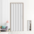 36X79in Interior Folding Accordion Doors for Living Spaces,White PVC,Handle Latch Includes,White